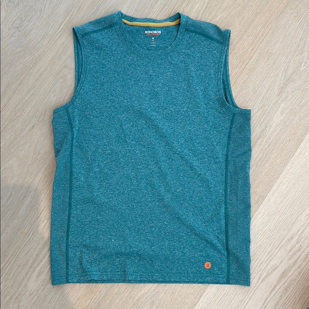 Bonobos Men's Teal Sleeveless Shirt